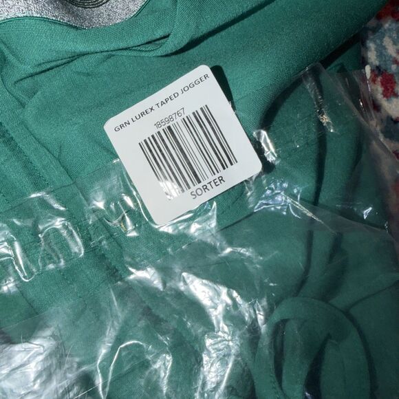 TORRID green lurex taped jogger sweats 3XL - Picture 6 of 6